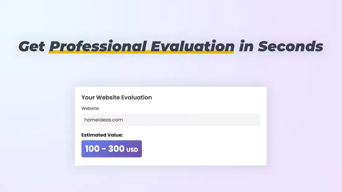 Instant valuation with a price range